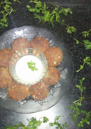 A picture of Navratri special - Beetroot tikki.