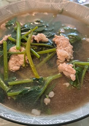รูปของ ต้มผักปลังหมูสับ