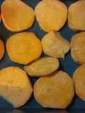 Camote dulce en el horno