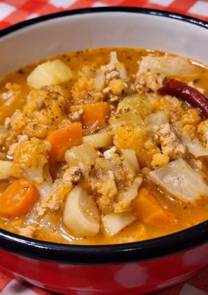 Karfiol "gulyás" recept fotója
