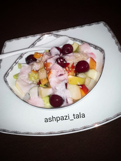 عکسی از دستور سالاد میوه