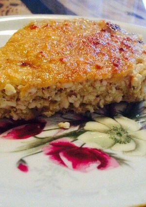 Banános-túrós süti recept fotója