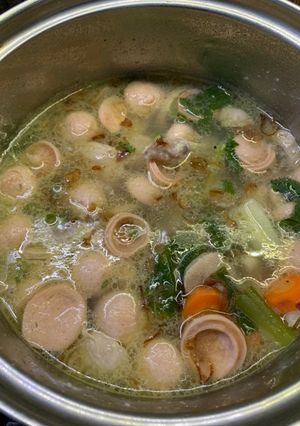Foto resep Sup makaroni sosis