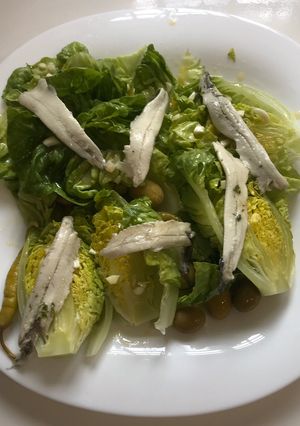 Una foto de Cogollicos de Tudela con boquerones en vinagre
