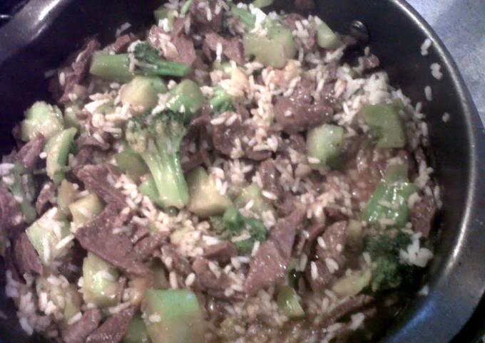 Recipe of Favorite Spoon Lickin Broccoli Steak and Rice