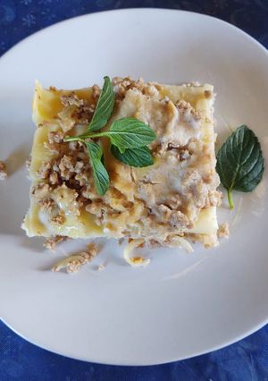 Una foto de Lasagna con salsa bechamel