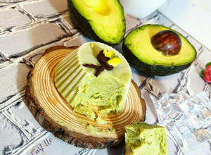 Una foto de Helado cremoso de Aguacate