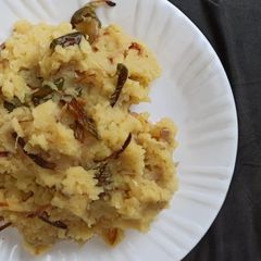 Aloo ka bhurta A picture of Aloo ka bhurta.