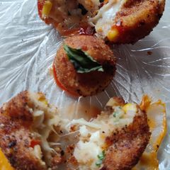 Corn cheese balls A picture of Corn cheese balls.