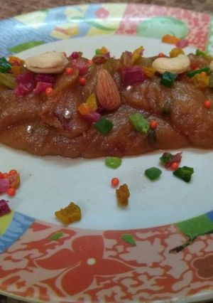 A picture of BesanHalwa.