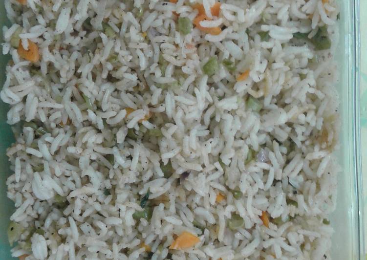 Simple Way to Make Speedy Easy Vegetable Fried Rice