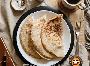 Gambar Cheesy Omelette Wrap
