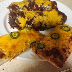 A picture of Brad's Enmoladas.