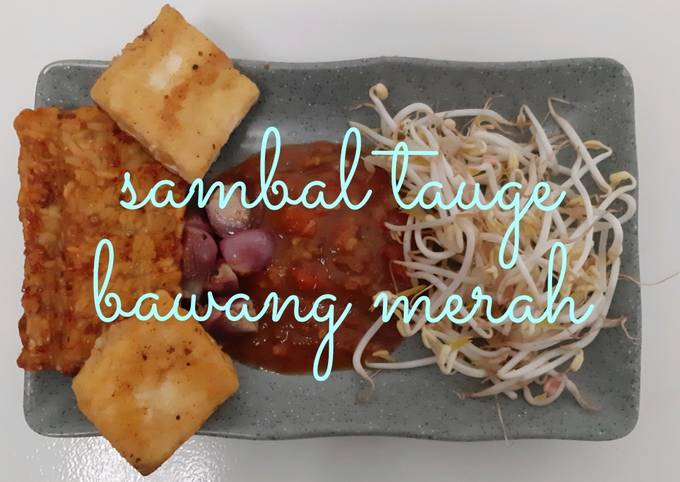 Sambal tauge bawang merah