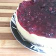 Newyork cheesecake with cherry compote