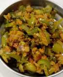 Besan shimla mirchi