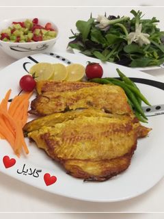 عکسی از دستور خوراک ماهی قزل آلا 😋