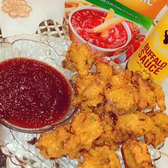 A picture of Moong dal ke pakoray.