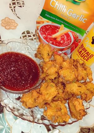 A picture of Moong dal ke pakoray.