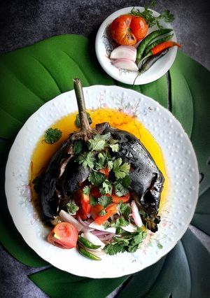 বেগুন ভর্তা (Begun bharta recipe in Bengali) রেসিপির প্রধান ছবি