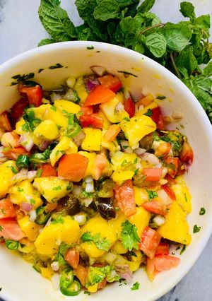 A picture of Mango Salsa.