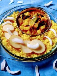 કાંદા બટાકા નું શાક ને ખીચડી રેસીપી મુખ્ય ફોટો