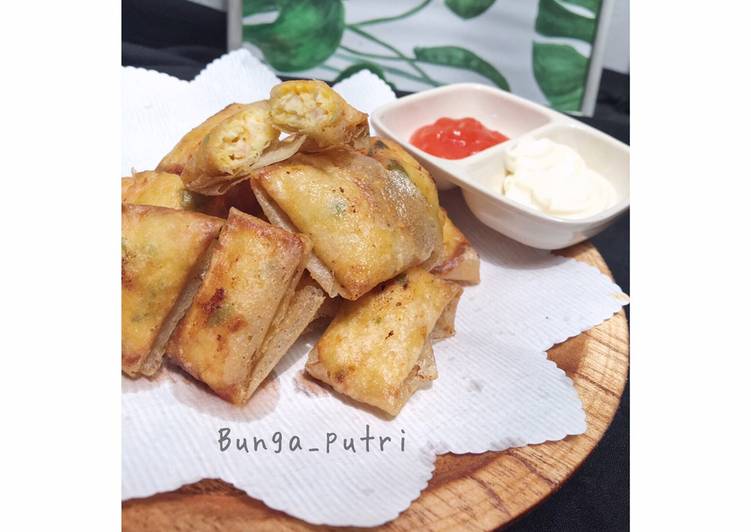 Mini pangsit goreng