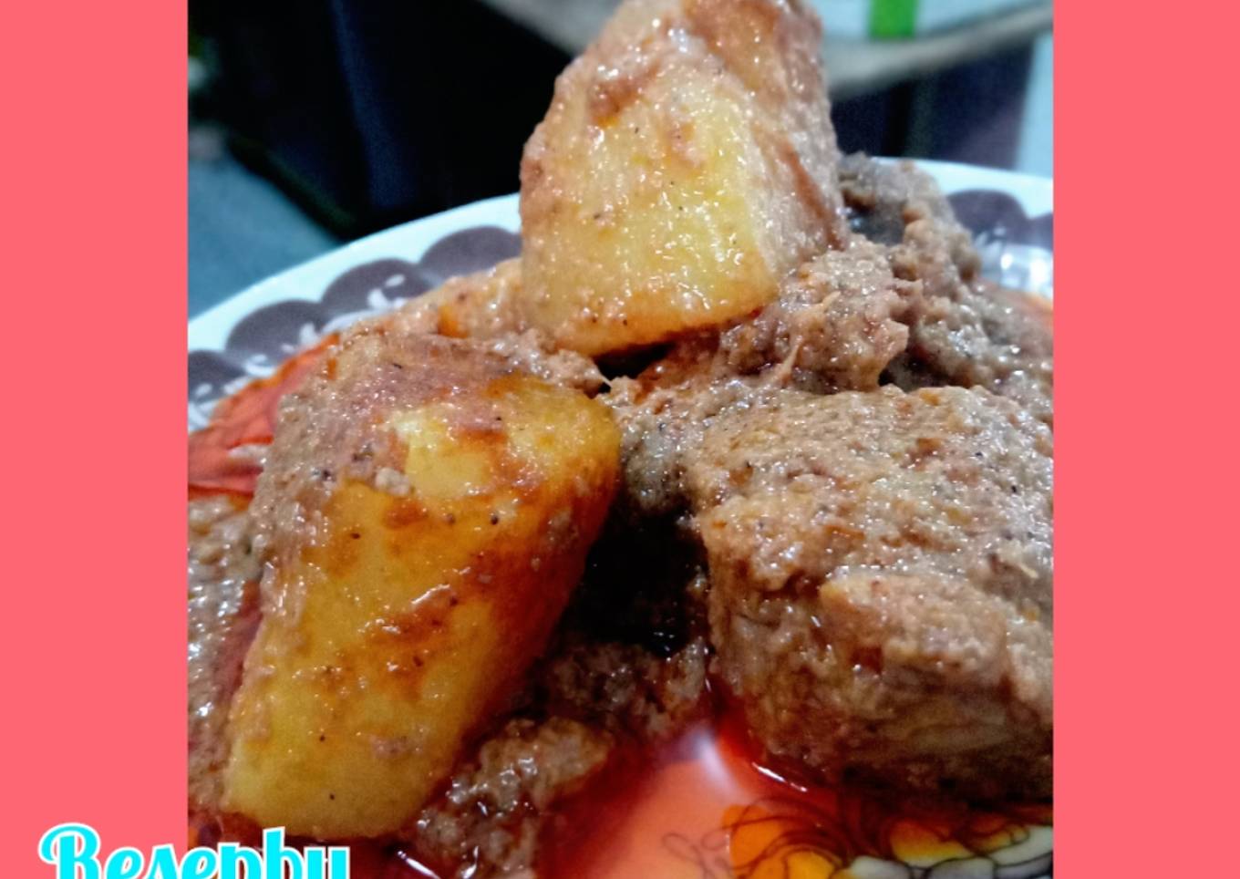 Rendang Daging dan Kentang