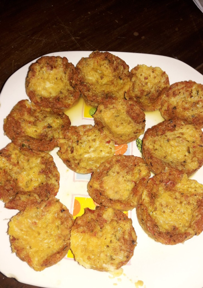 Una foto de Muffins cebolla y queso
