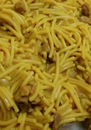 صورة لوصفة لمحبي الشعيرية🍝 وصفة لذيذة جداً 😉