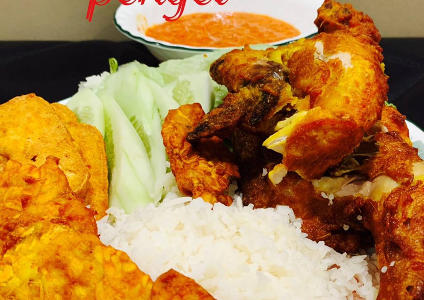 Resepi Nasi Ayam Penyet Yang Memang Lazat Dan Mudah Resepi Kak Ross