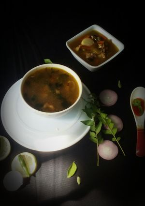 A picture of Healthy chicken soup.