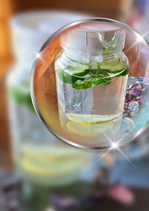 A picture of Detox water.