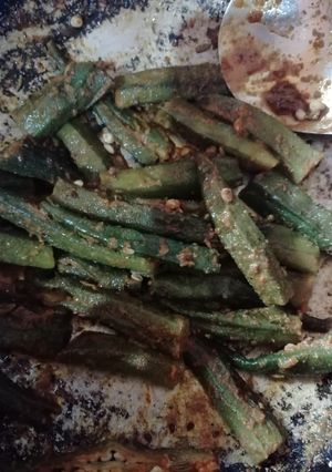 A picture of Bhindi fry.