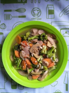 Foto resep Cah brokoli jamur kancing