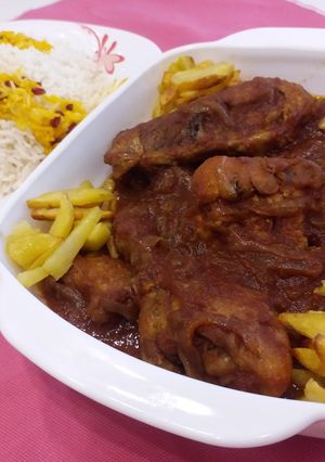 عکسی از دستور مرغ ترش