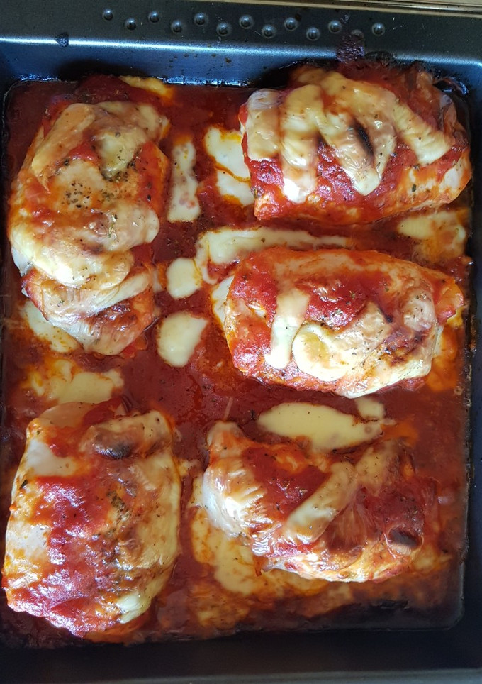 Una foto de Pechuga rellena a la italiana