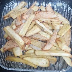Fried Sweet Potato & Potato Fries. (Vrat / Fast) A picture of Fried Sweet Potato & Potato Fries. (Vrat / Fast).