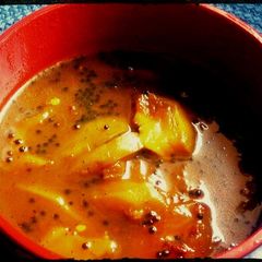 A picture of Methamba- Maharashtrian Raw Mango Relish.