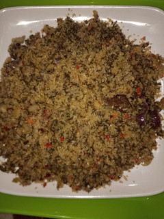 Danbun shinkafa da hanta ainihin hoton girkin