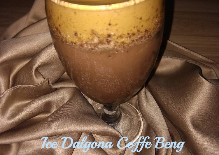 Bumbu Ice Dalgona Coffe Beng Beng Drink | Cara Bikin Ice Dalgona Coffe Beng Beng Drink Yang Paling Enak