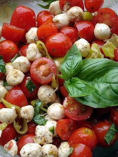 A picture of Tomato Bruschetta Salad.