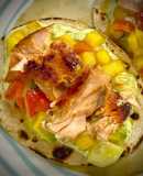 Tacos tropicales de Salmón