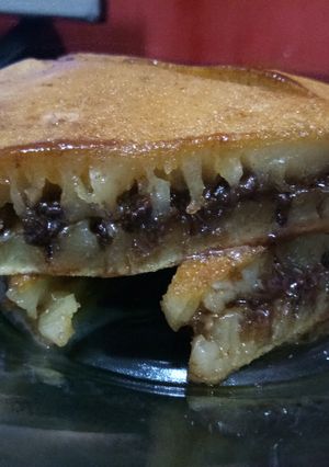 Foto resep Martabak teflon tanpa telur#eggless#takaransendok#murah#superrrririt