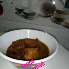 A picture of Cow tongue pepper soup.