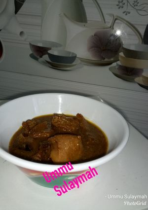 A picture of Cow tongue pepper soup.