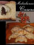Medialunas caseras azucaradas y rellenas de chocolate 🍫👌🏼🥰