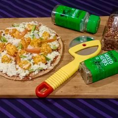 Paneer pizza A picture of Paneer pizza.