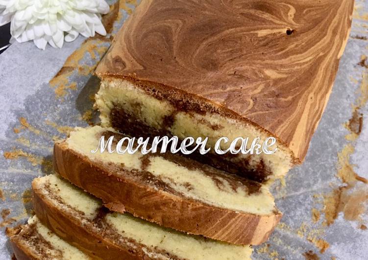 Resep Marmer cake all-in-one, Enak