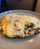 Pizza casera con pan árabe